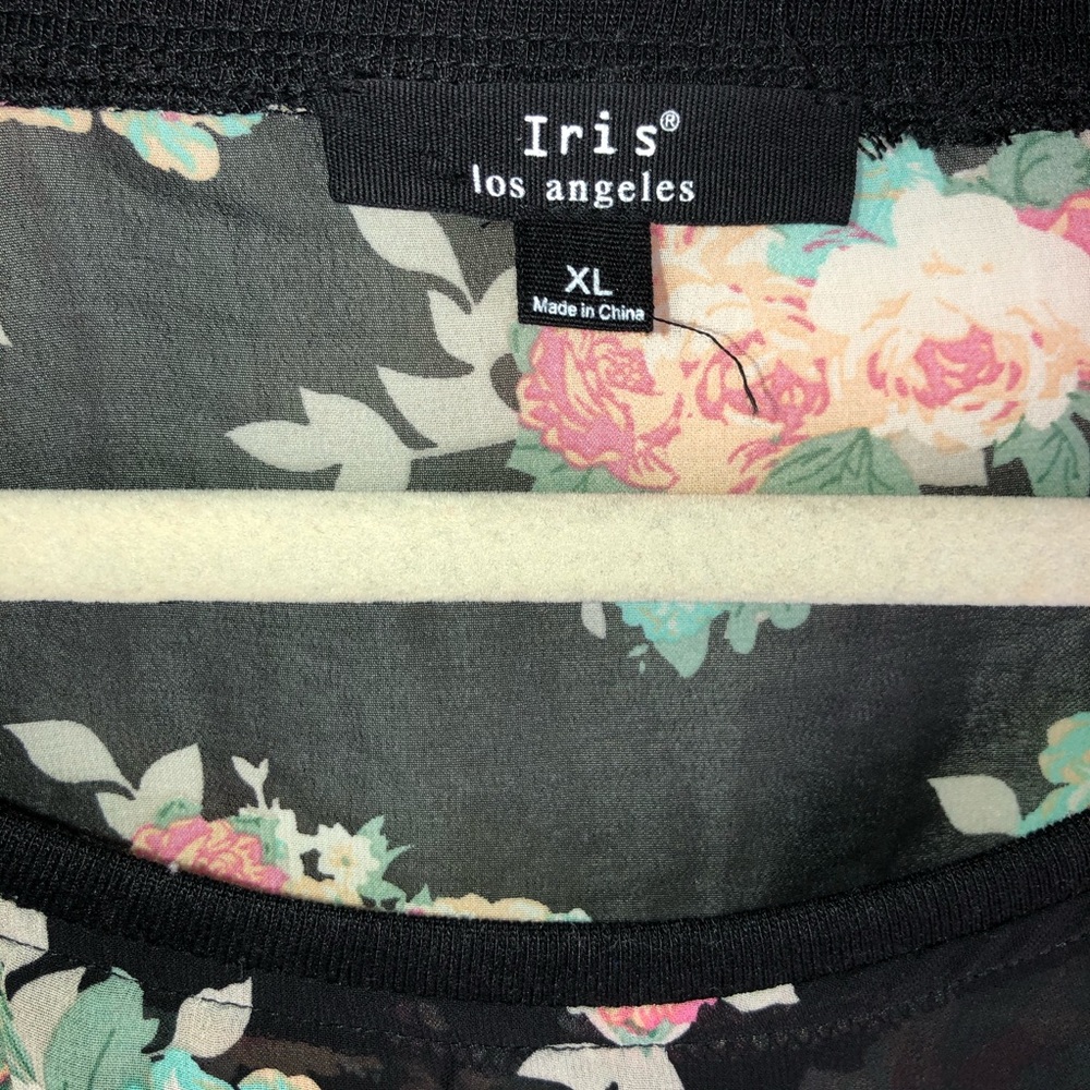 Sheer floral sweatshirt - Picture 3 of 3